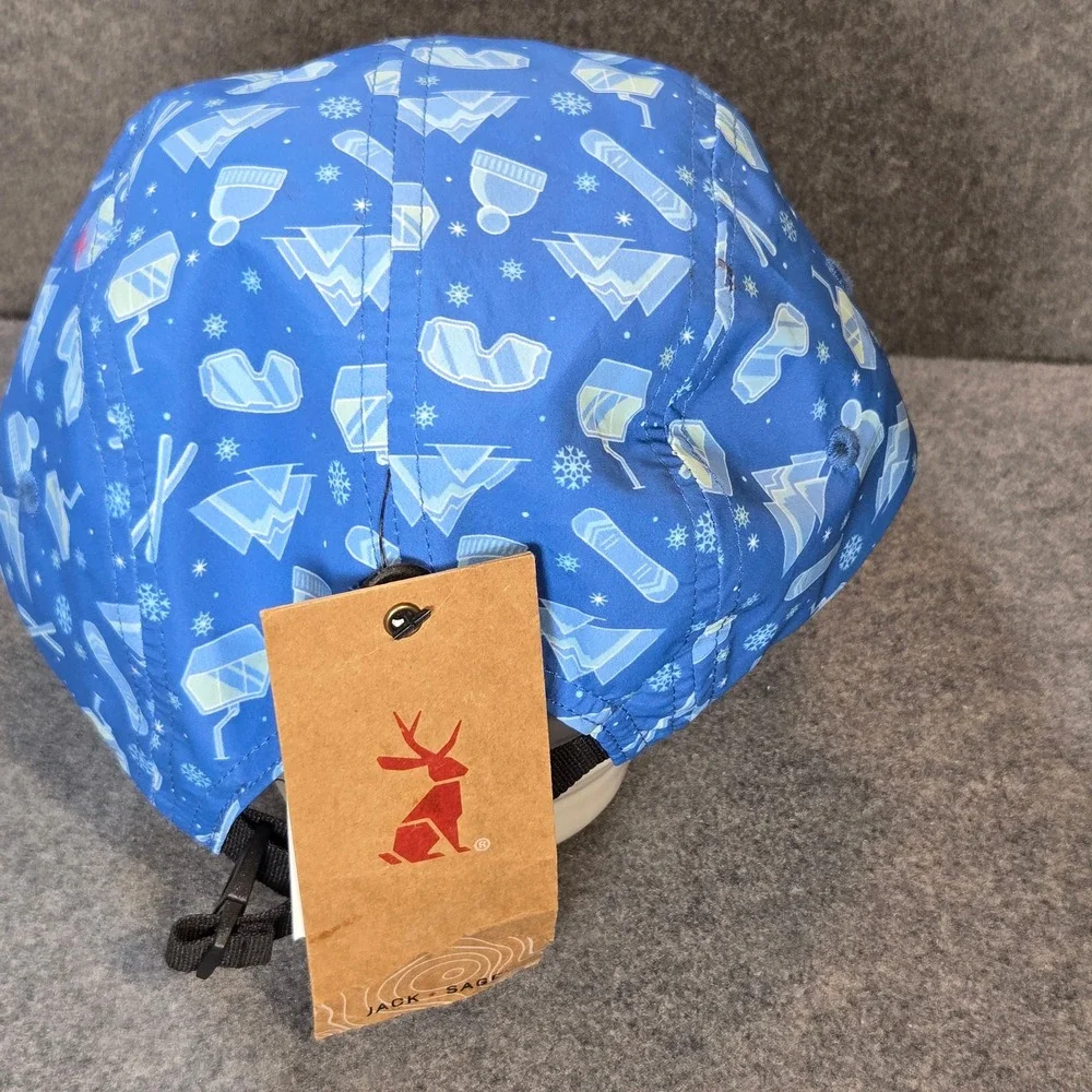 Jack and Sage Aspen Snowmass Lil' Prince of Apres Youth 5-Panel Camper Hat Blue